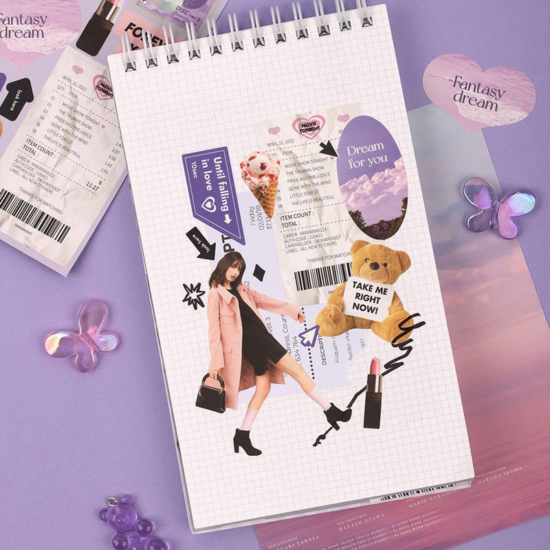 Usage example - Dash And Dot Another Mood Rimless Removable Sticker 01-05