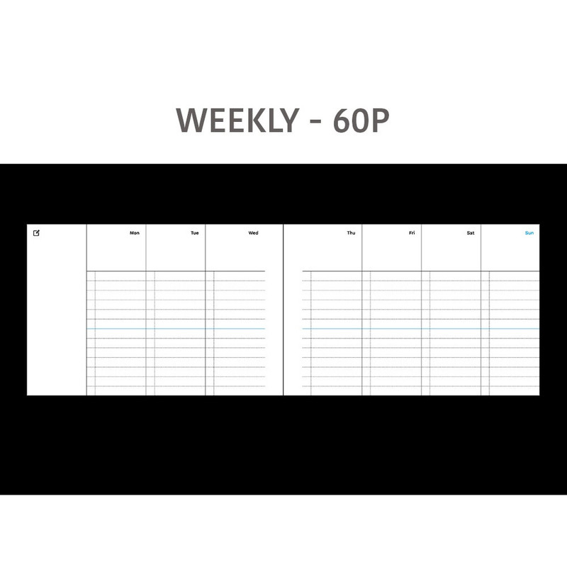Weekly plan - Dash And Dot Life Editor 6 Months Dateless Weekly Planner Weekly plan - Dash And Dot Life Editor 6 Months Dateless Weekly Planner