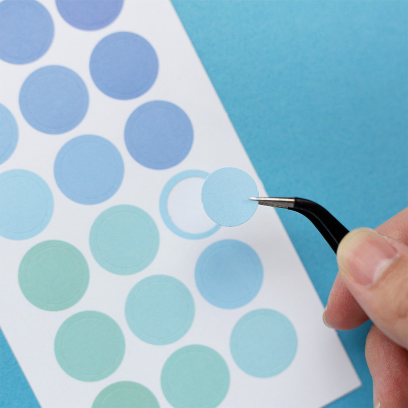 Circle sticker - Palette Colorful Circle Paper Stickers