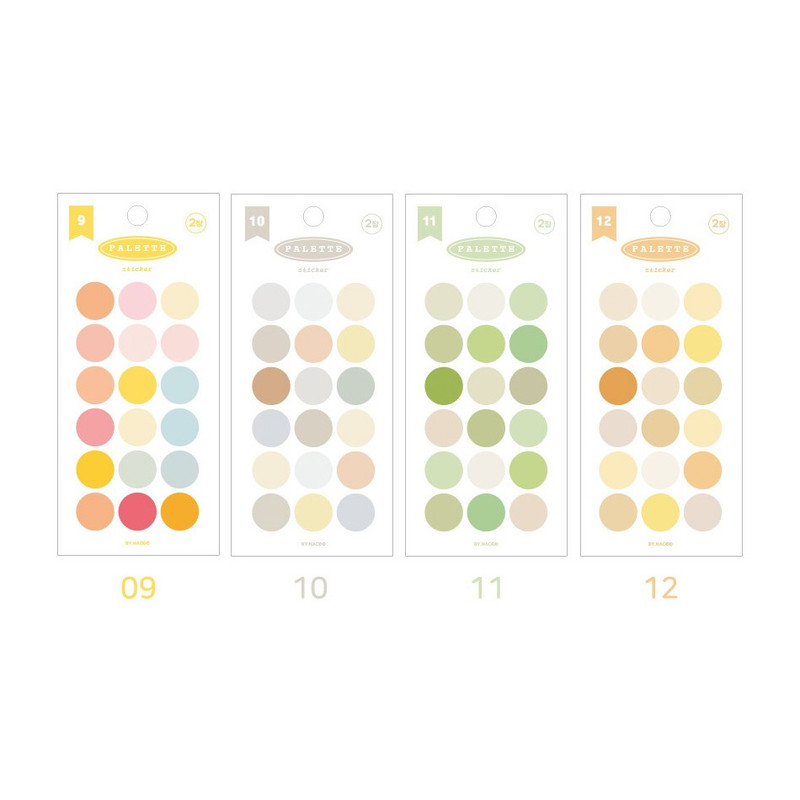 Options -  Palette Colorful Circle Paper Stickers