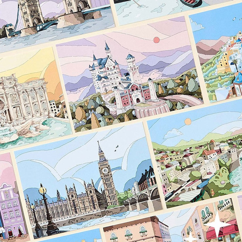 Ardium Go Travel Emotional Illustration Postcard