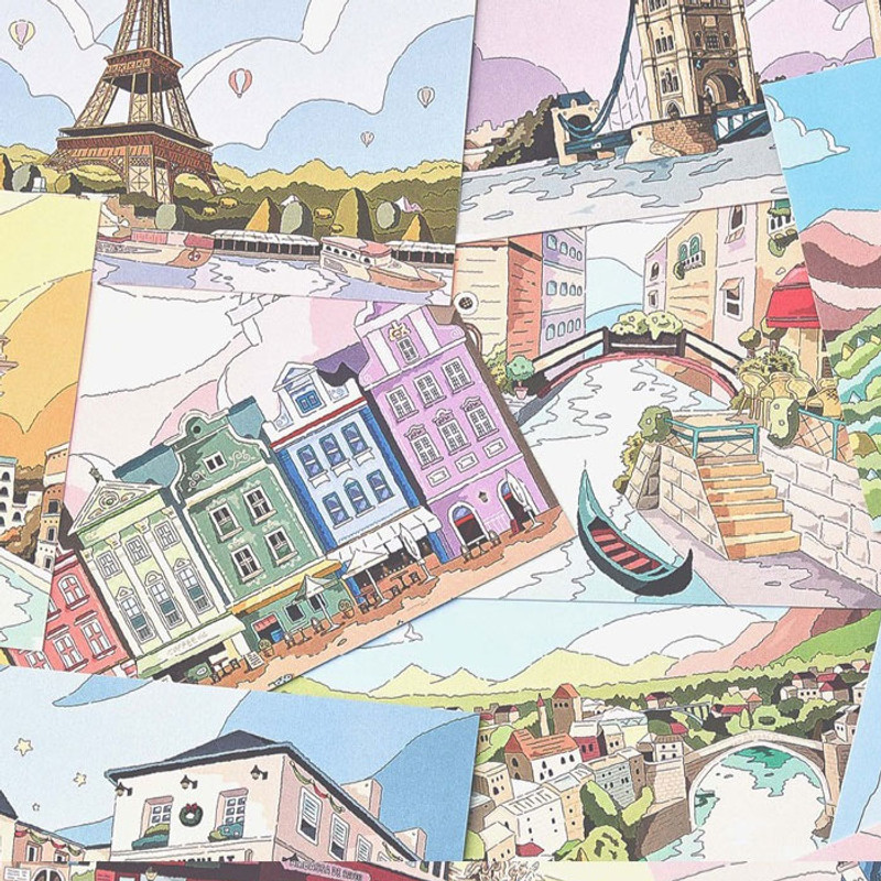 Usage example - Ardium Go Travel Emotional Illustration Postcard