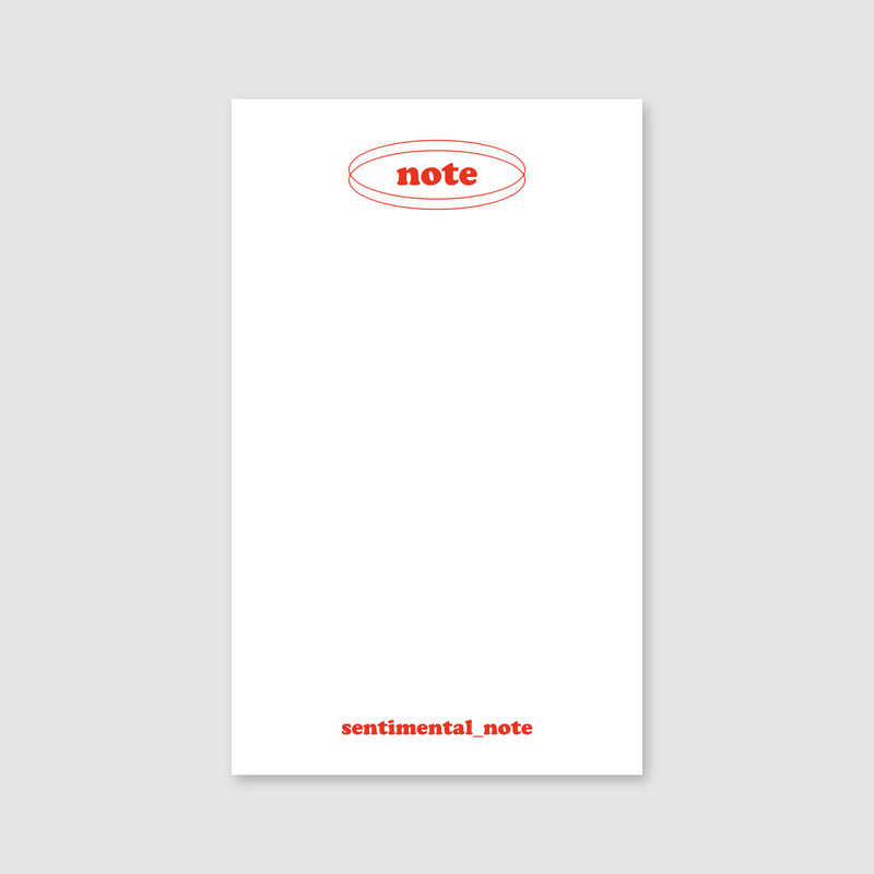 Note - Sentimental Circle Writing Notepad 70 sheets Note - Sentimental Circle Writing Notepad 70 sheets