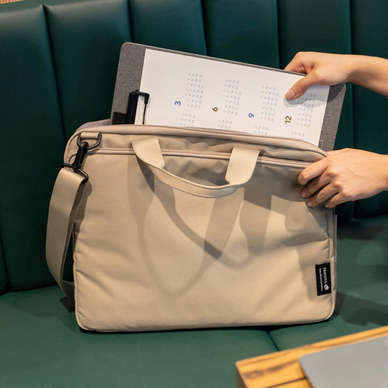 Usage example - Byfulldesign Double Pockets 16 Inches Laptop Sleeve Bag