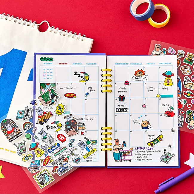 Usage example - Ardium Toby and Friends Removable Sticker