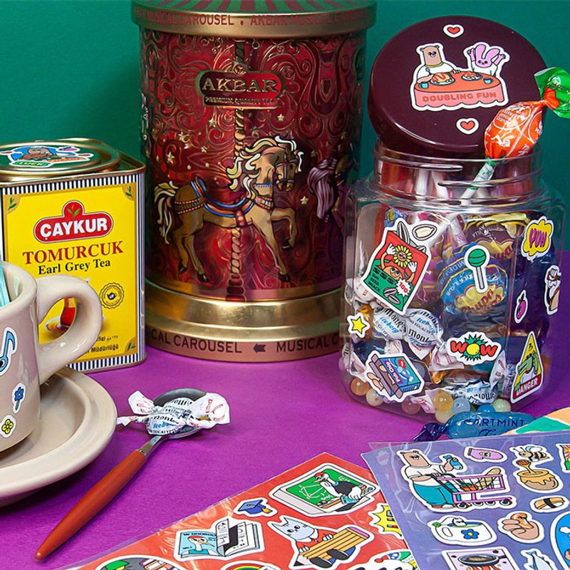 Usage example - Ardium Toby and Friends Removable Sticker