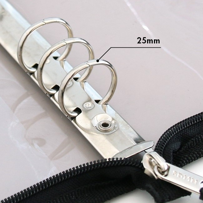 Ring size - Second Mansion Checker Board 6-ring A5 Grid Notebook Set