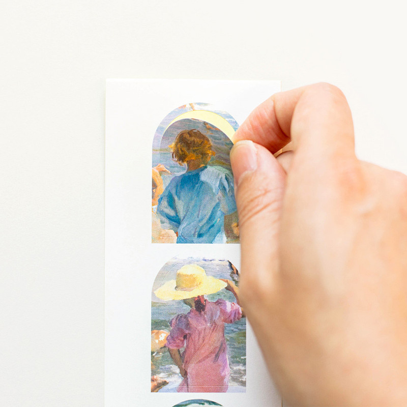 Easy tear off - Classic Famous Painting Mood Stickers