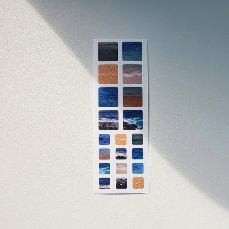 Ocean Beach Square Sticker Ocean Beach Square Sticker