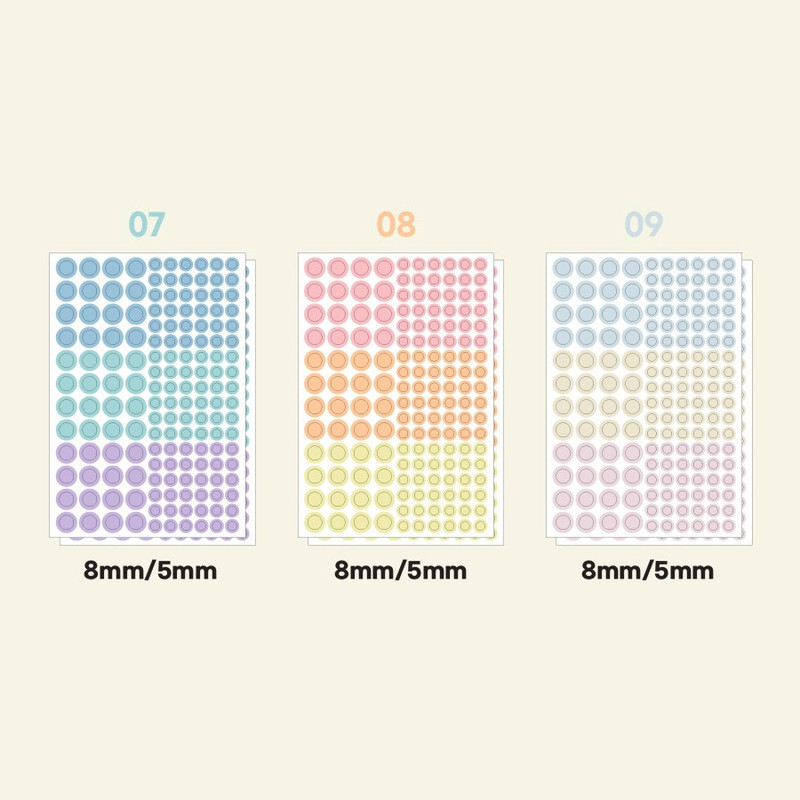 Option - GMZ The Memo Circle Deco Removable Sticker Set