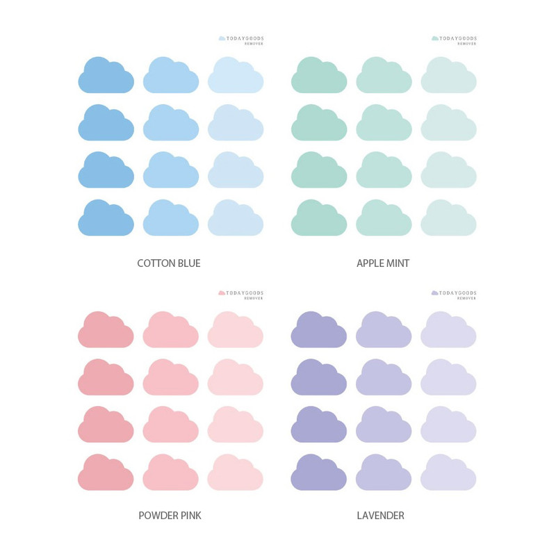 Option - Todaygoods Cloud Removable Sticker Option - Todaygoods Cloud Removable Sticker
