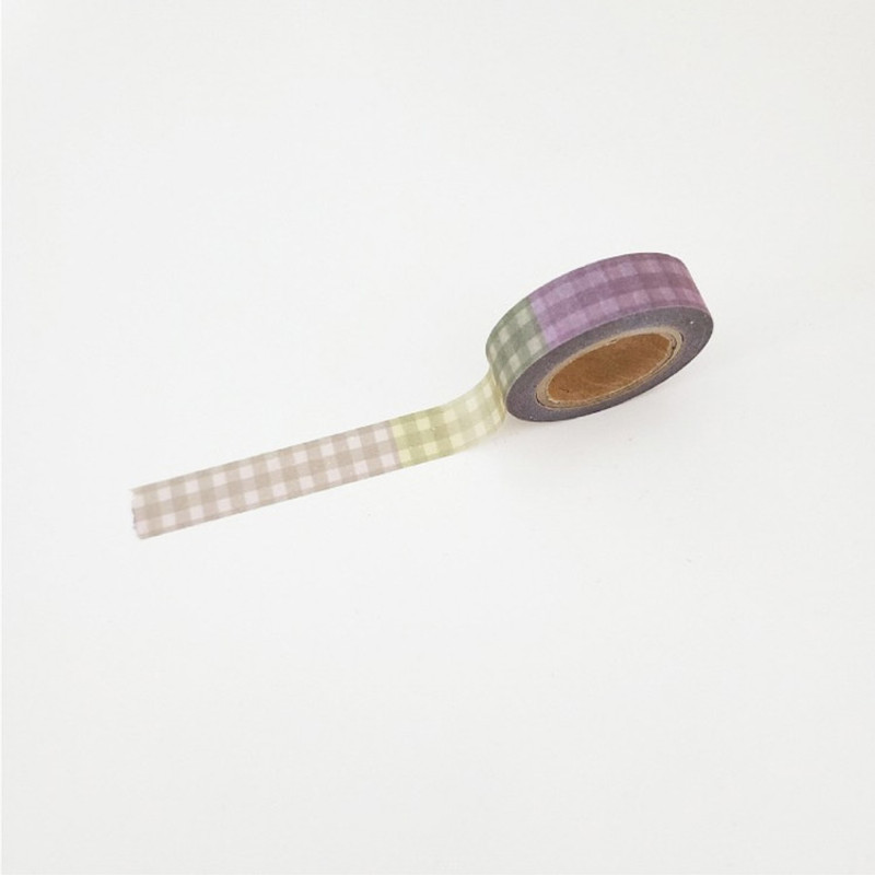 Autumn Check Pattern Paper Masking Tape Autumn Check Pattern Paper Masking Tape