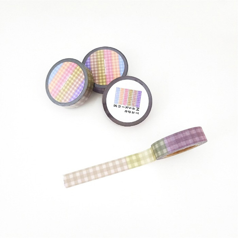 Autumn Check Pattern Paper Masking Tape Autumn Check Pattern Paper Masking Tape