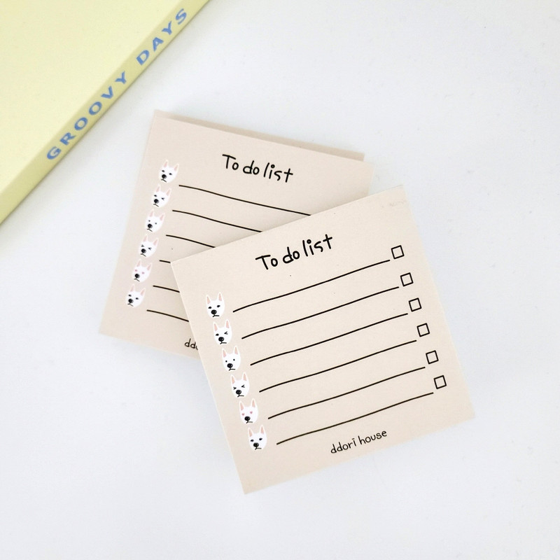 Ddori House To Do List Checklist Notepad 50 sheets