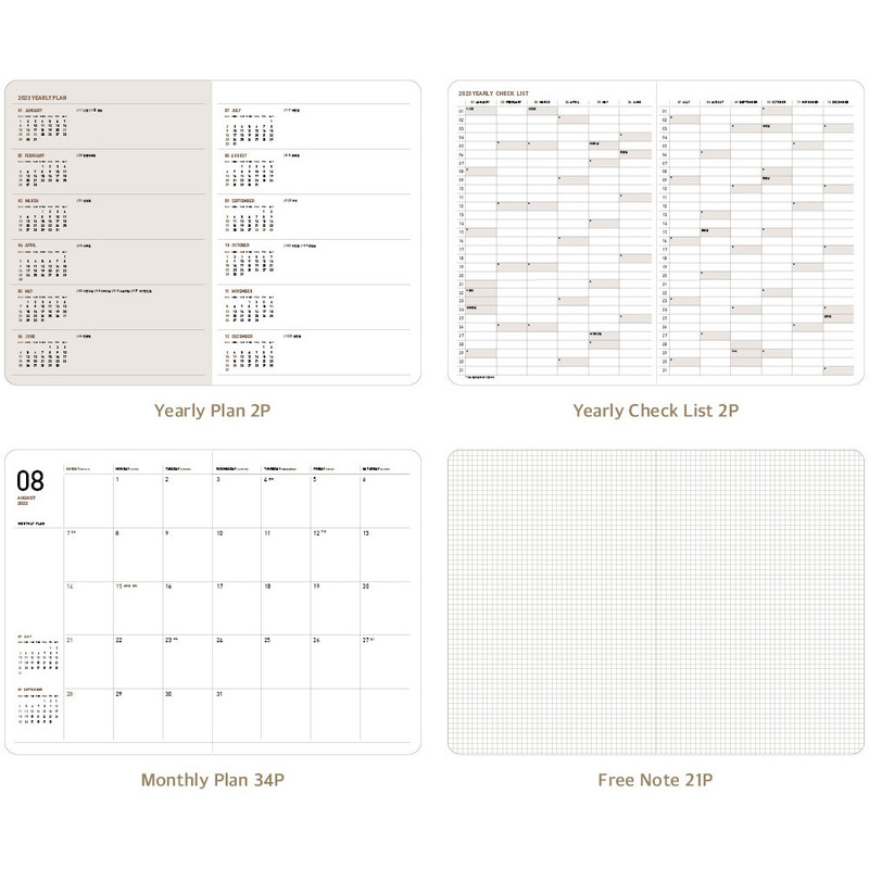 Pages - Ardium 2023 Dated Monthly Planner Scheduler