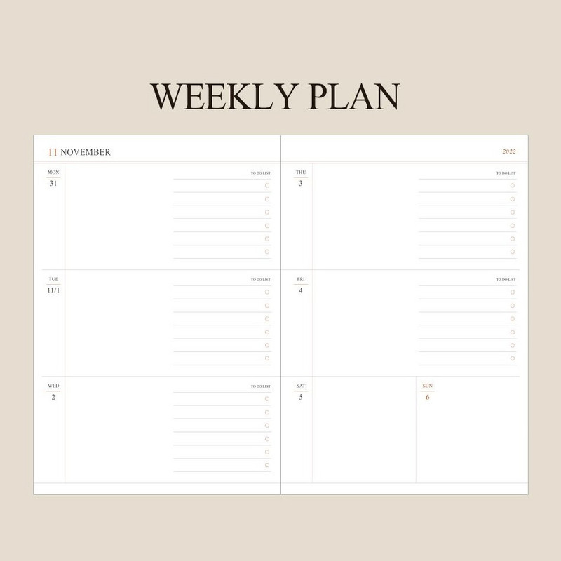 Weekly plan - Indigo 2023 Official A5 Dated Weekly Planner Scheduler