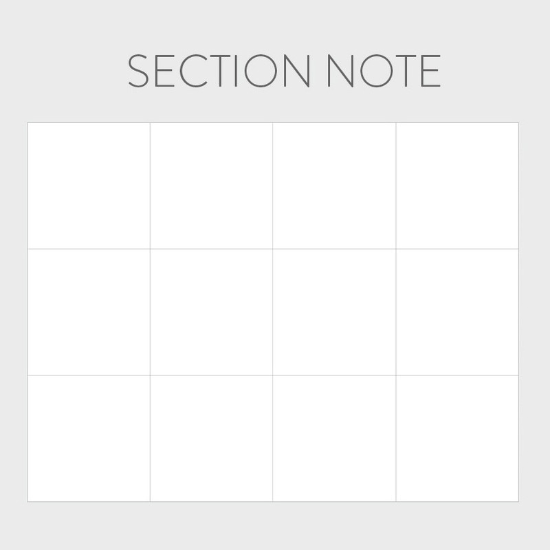 Section note - Indigo 2023 Prism A5 Dated Monthly Diary Planner