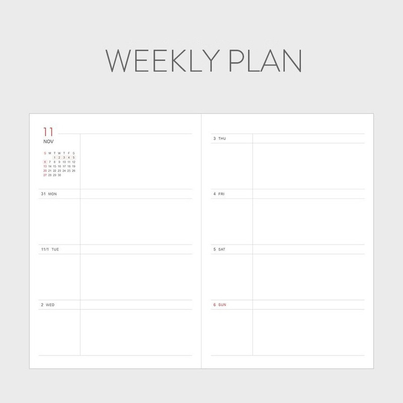 Weekly plan - Indigo 2023 Prism B6 Dated Weekly Diary Planner
