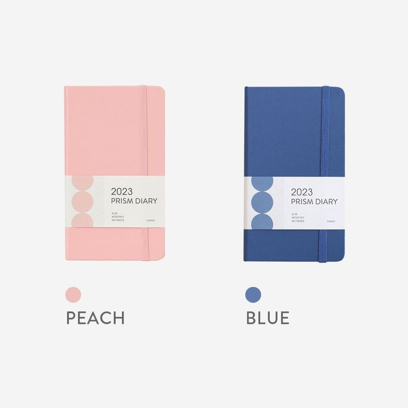 colors - Indigo 2023 Prism Slim Dated Monthly Diary Planner