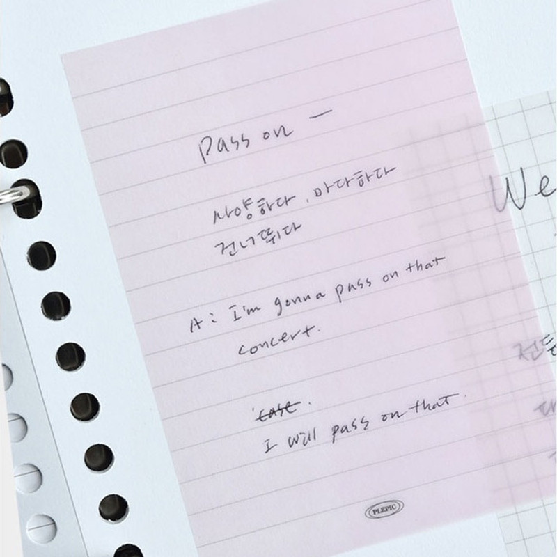 Usage example - Play Obje Moist Grid Large Index Tracing Sticky Notepad