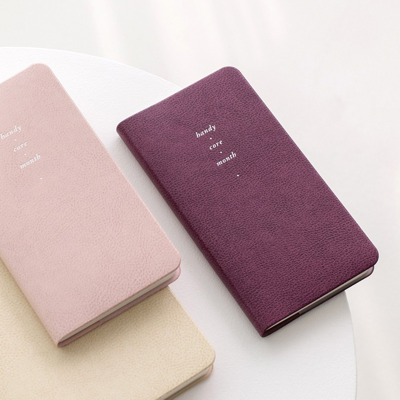 Red wine - 2023 Notable memory slim handy dated monthly planner