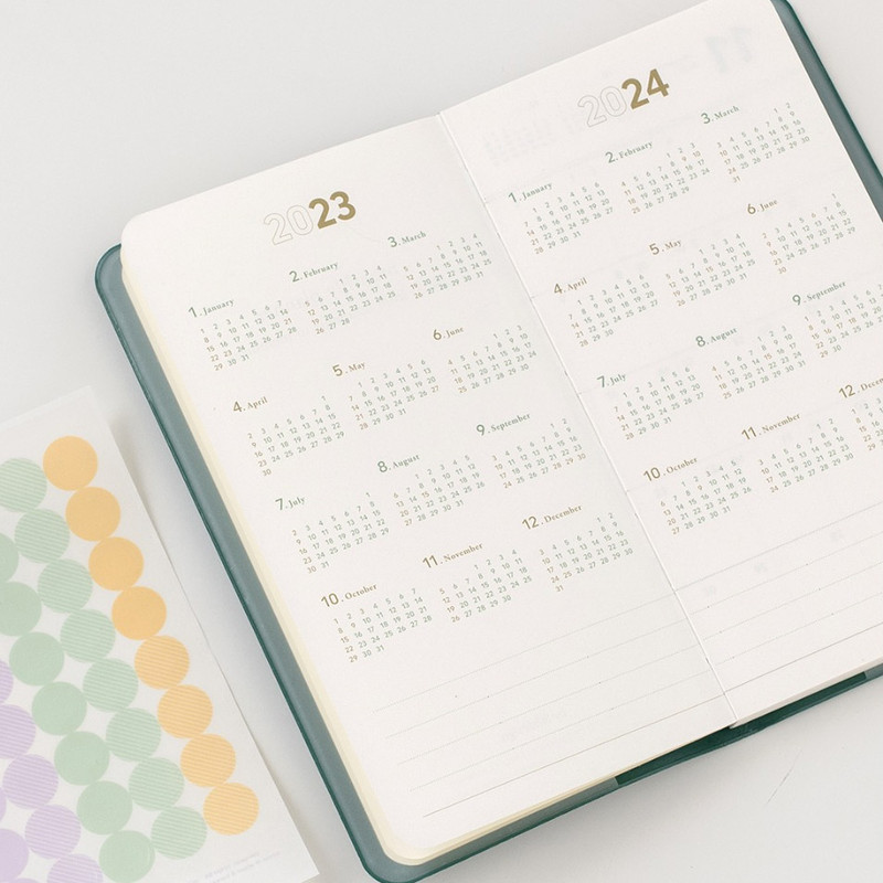 Yearly plan - 2023 Notable memory slim handy dated monthly planner