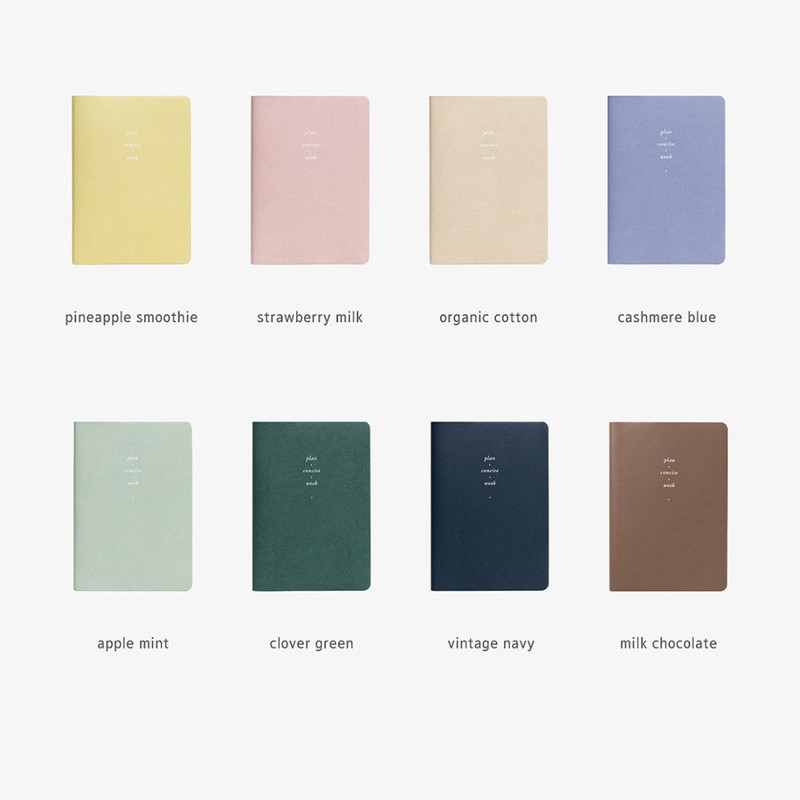 Colors of 2023 Notable memory slim B6 dated weekly planner