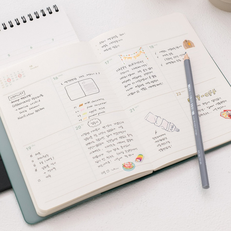 Weekly plan - 2023 Notable memory slim B6 dated weekly planner