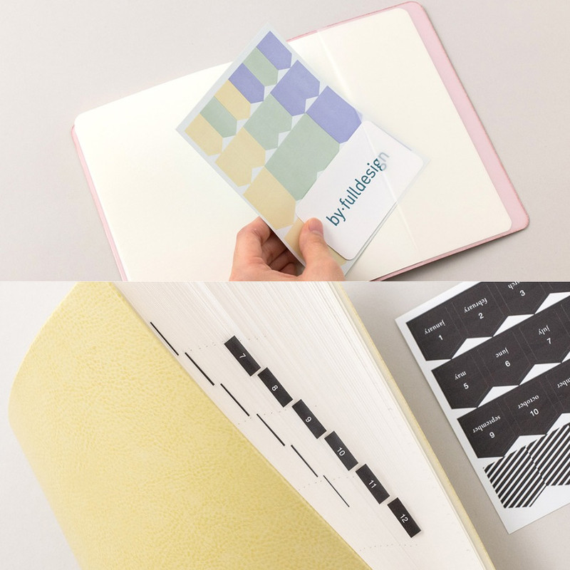 Detail of 2023 Notable memory slim B6 dated weekly planner