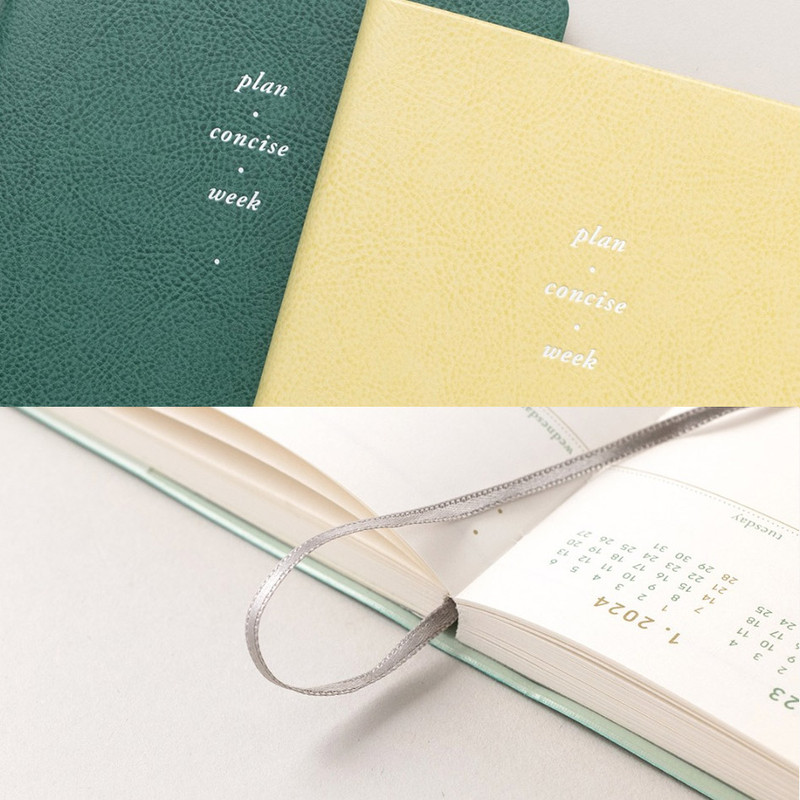 Detail of 2023 Notable memory slim B6 dated weekly planner