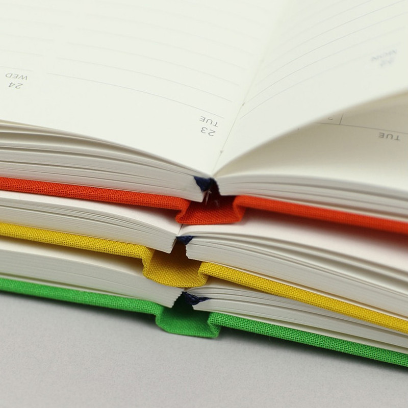 Opens flat - 2023 Paperian A'round The Day A6 Dated Weekly Diary Planner