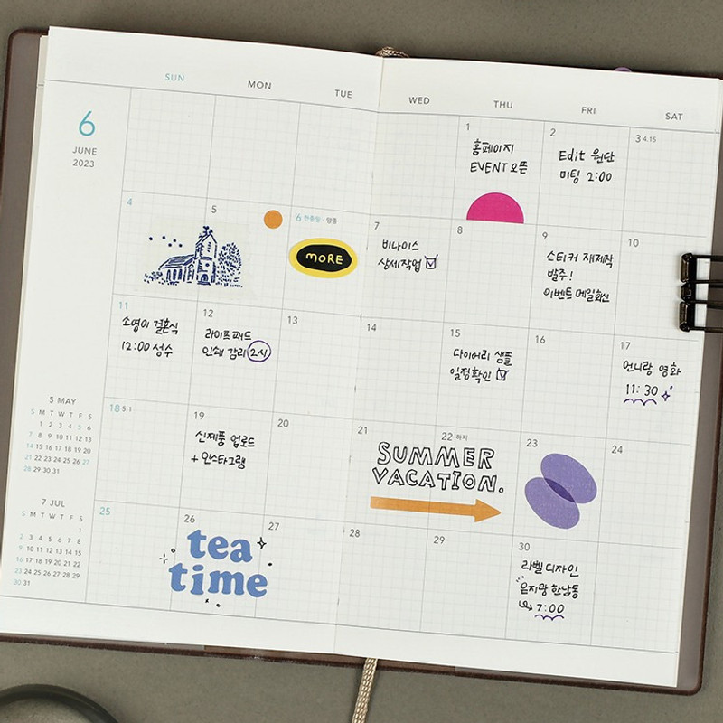 Monthly plan - 2023 Edit small dated weekly planner diary