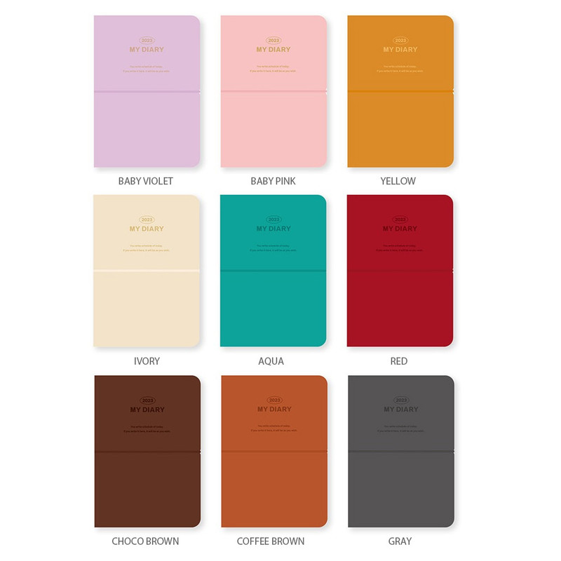 Colors of 2023 My B6 Dated Monthly Diary Planner