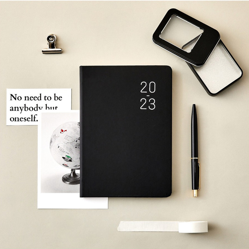 Black - 2023 Basic B6 Dated Weekly Planner Diary