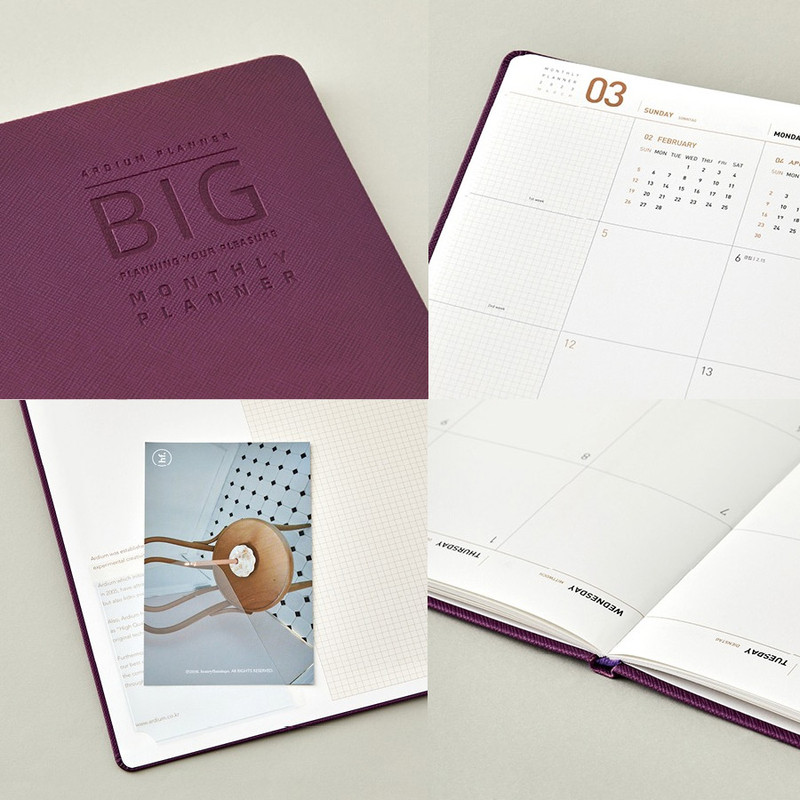 Detail of 2023 Premium big dated monthly planner Detail of 2023 Premium big dated monthly planner
