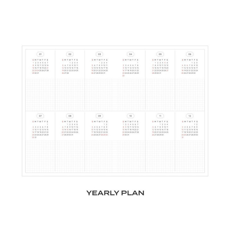 Yearly plan - 2023 Simple A5 Medium Dated Weekly Planner