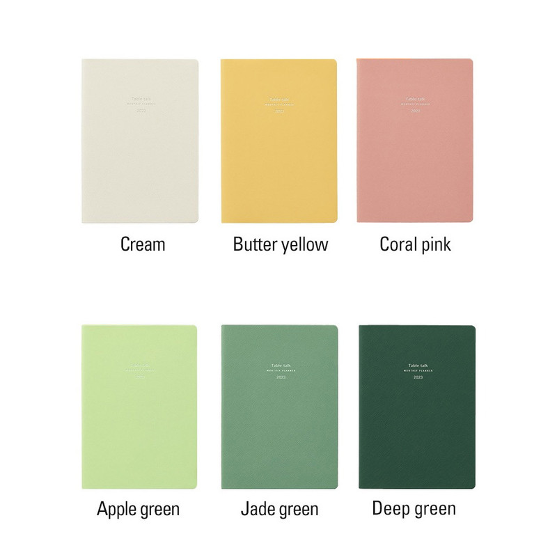 Colors of 2023 Table Talk A5 Dated Monthly Planner