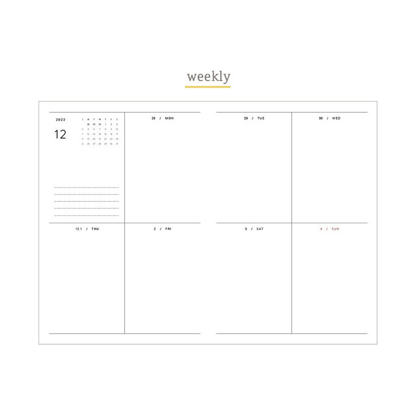 Weekly - 2023 Wish A5 Dated Weekly Planner Diary