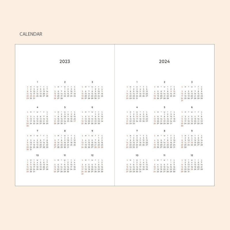 Calendar - 2023 Slow Life B6 Dated Weekly Planner
