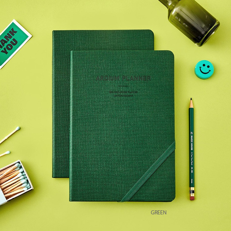 Green - 2023 Simple Large Dated Monthly Planner Diary