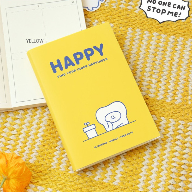Yellow - 2023 Toasty B6 Undated Weekly Diary Planner