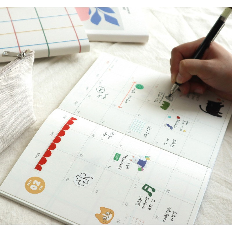 Monthly plan - 2023 Les Beaux Jours Pocket Dated Weekly Planner