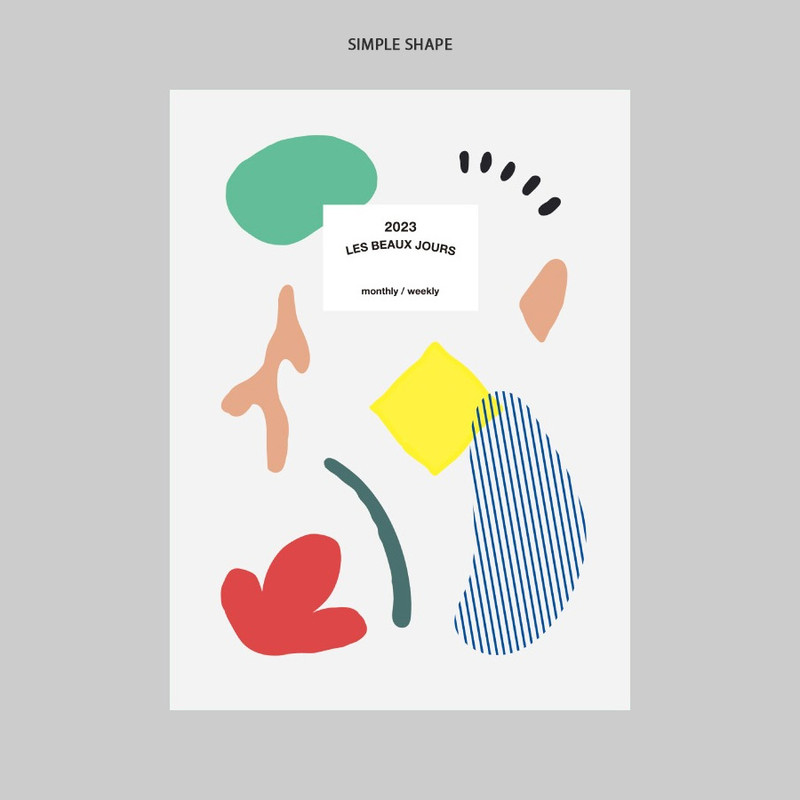 Simple shape - 2023 Les Beaux Jours Pocket Dated Weekly Planner