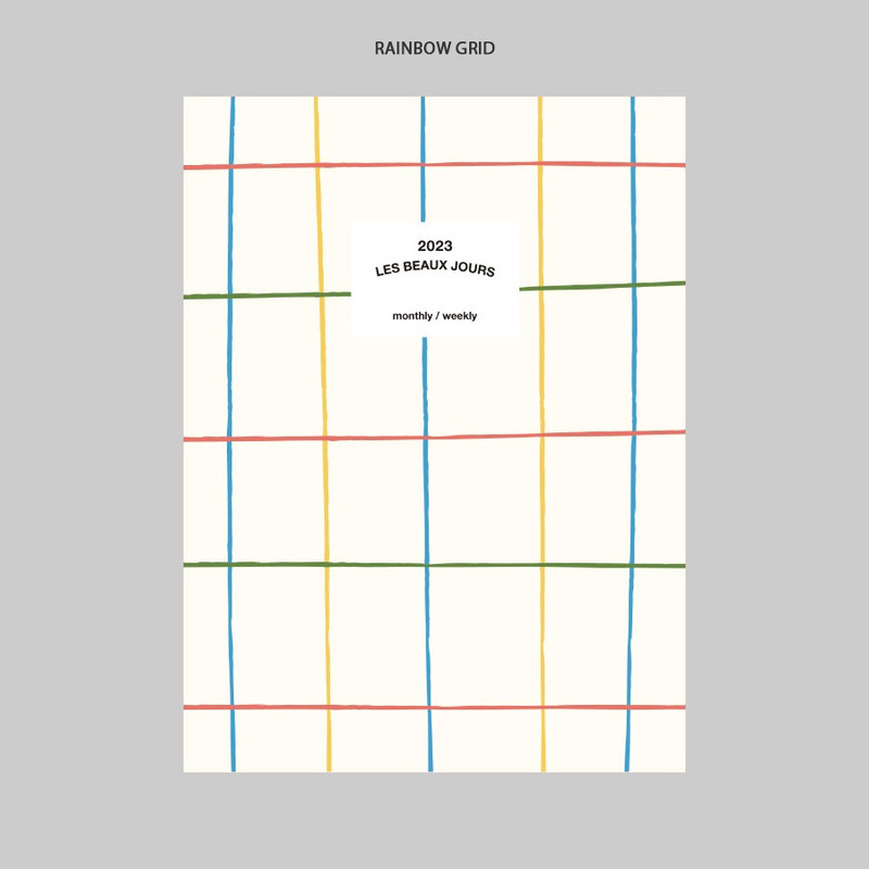Rainbow grid - 2023 Les Beaux Jours Pocket Dated Weekly Planner