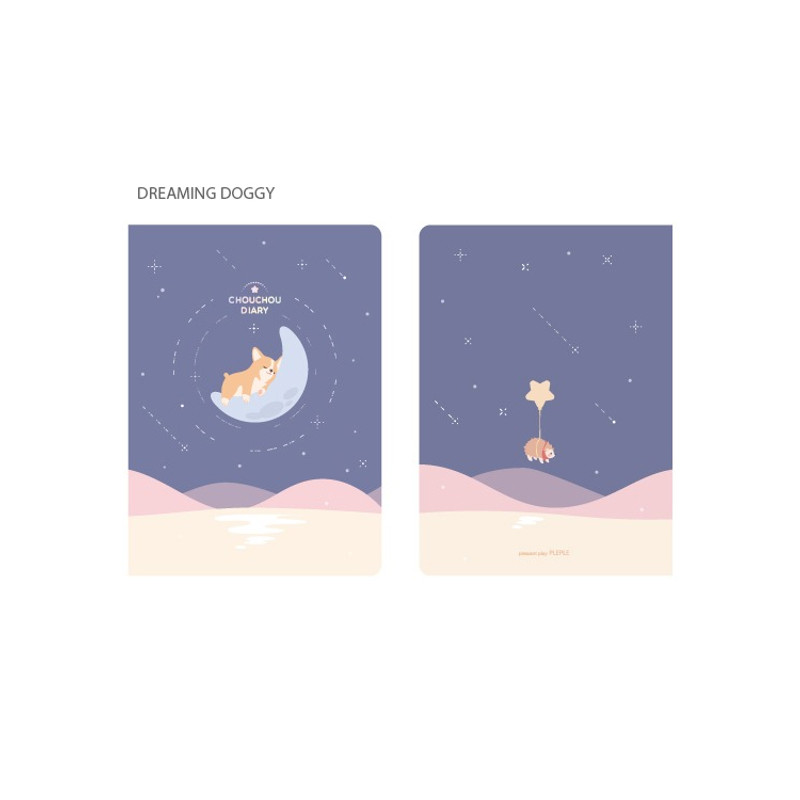 Dreaming doggy - 2023 Chou Chou B6 Dated Weekly Planner Dreaming doggy - 2023 Chou Chou B6 Dated Weekly Planner