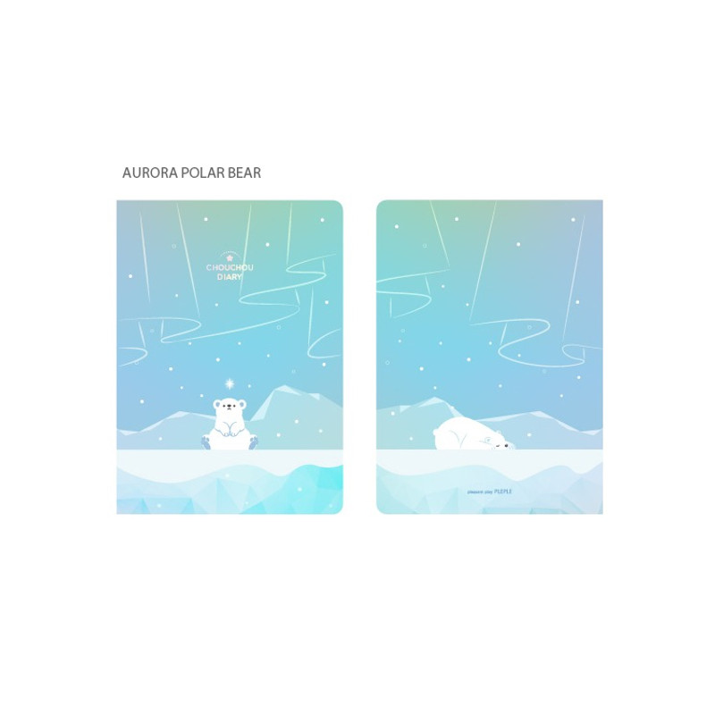 Aurora polar bear - 2023 Chou Chou B6 Dated Weekly Planner Aurora polar bear - 2023 Chou Chou B6 Dated Weekly Planner