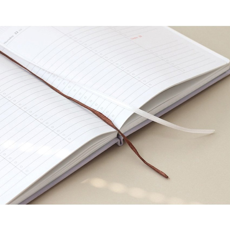 Two ribbon bookmarks - 2023 Brilliant Dated Weekly Planner Scheduler Two ribbon bookmarks - 2023 Brilliant Dated Weekly Planner Scheduler