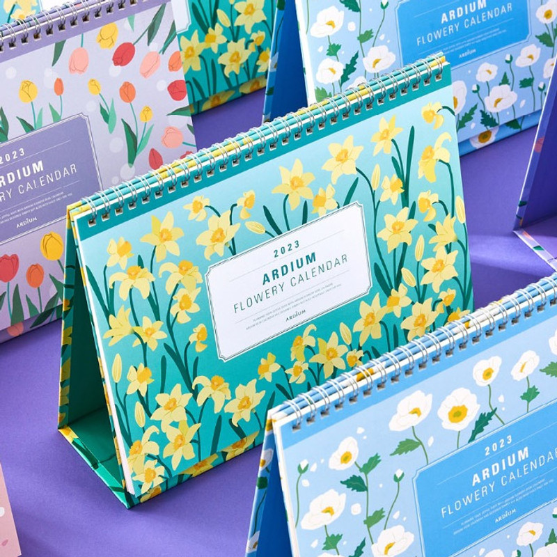 2023 Flowery Standing Flip Monthly Desk Calendar 2023 Flowery Standing Flip Monthly Desk Calendar