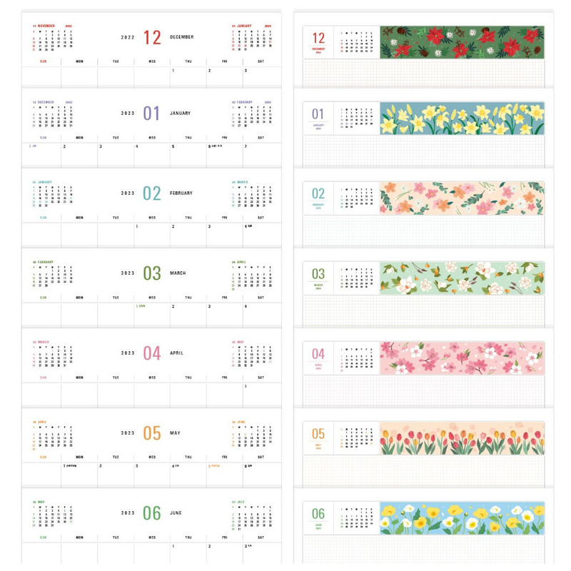 2023 Flowery Standing Flip Monthly Desk Calendar 2023 Flowery Standing Flip Monthly Desk Calendar