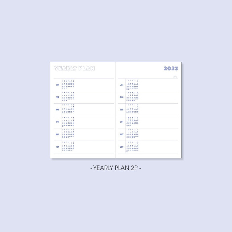 Yearly plan - 2023 Time To Plan Dated Monthly Planner Scheduler